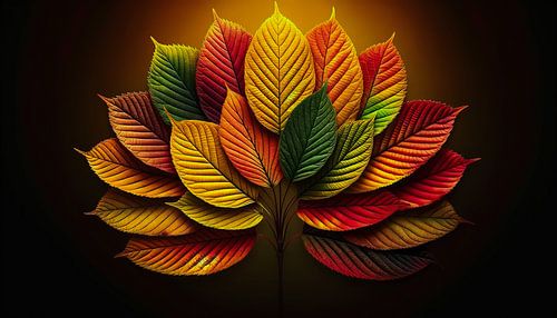 Feuilles d'automne en couleurs