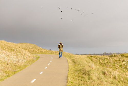 Met regen op komst.