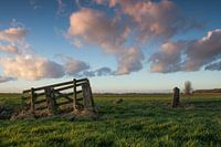 Sunset at polderscape 
