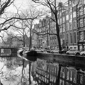 Les canaux d'Amsterdam dans les années 60 sur Floor Fotografie