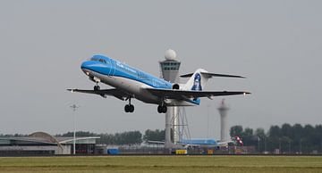 Special livery KLM Cityhopper Fokker 70. van Jaap van den Berg