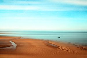 Laag water - Normandië - Frankrijk van Dirk Wüstenhagen