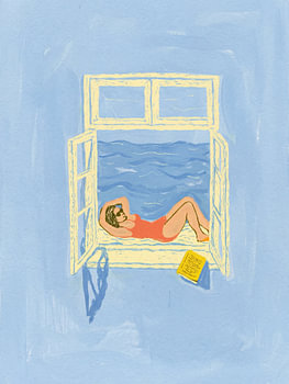Woman on holiday
