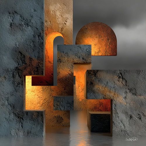 abstracte vormen en texturen