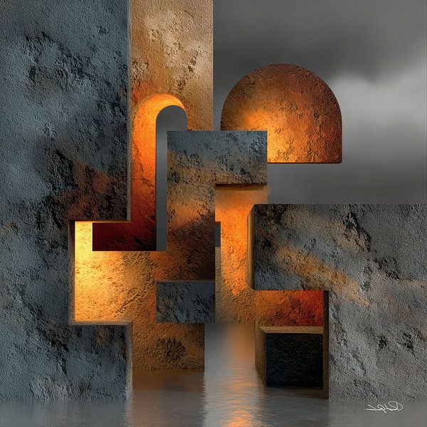 abstrakte Formen und Texturen von Gelissen Artworks