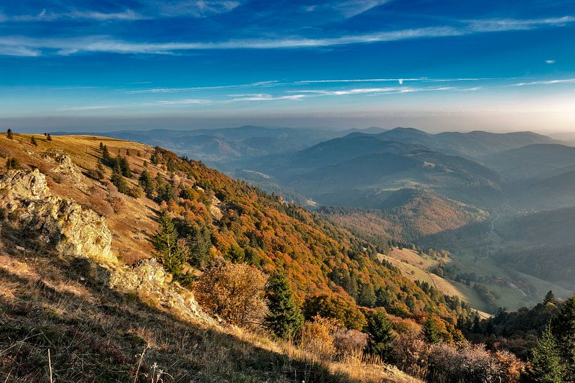 View from the Belchen into the small Wiesental by Jürgen Wiesler