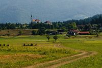 One of many churches in Slovenia on the way to Logar Valley