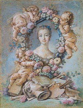 Madame de Pompadour, François Boucher, 1754 (Pastell)