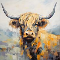 Abstrakter bunter schottischer Highlander