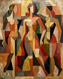 Geometric Harmony of Three Figures by Jan Keteleer
