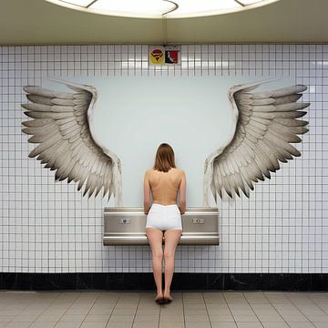 Heavenly Parody in New York Metro by Karina Brouwer