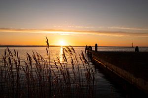 Lever de soleil sur le lac de Grevelingen