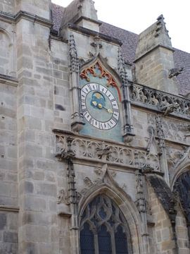 Een klok op de kerktoren van Veluws