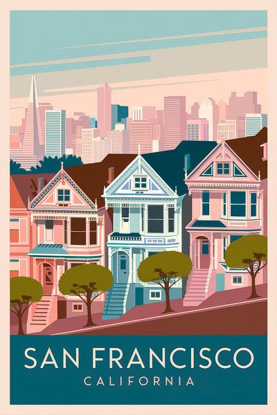 San Francisco, California Vintage Travel Poster par Poster Art Shop