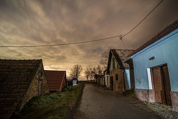 Cellar alley by night by Alexander Kiessling