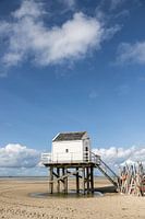 Drenkelingenhuisje Vlieland I Eiland foto natuurfoto strand