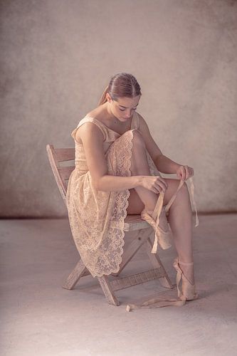 Shoes of a ballerina by Bram van Dal