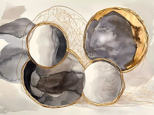 Moderne cirkels kunstwerk