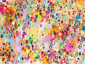 Sunstone - levendig kleurrijk abstract schilderij van Qeimoy thumbnail