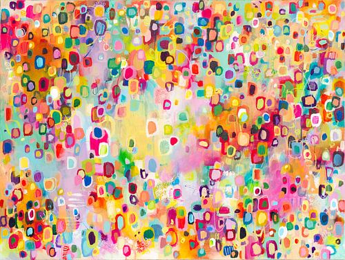 Sunstone - peinture abstraite colorée et vivante