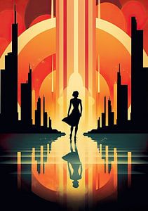 Art Deco Print Poster sur Niklas Maximilian