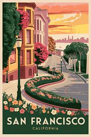 San Francisco, Californie sur Poster Art Shop