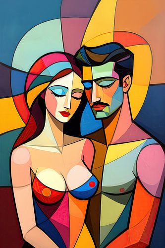 artistiek naakt vrouw en man