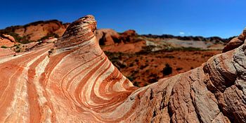 De 'Fire wave' in het Valley of fire State Park. (NV-USA)