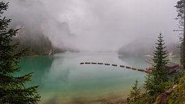 Lago di Braies in the Dolomites. by Menno Schaefer