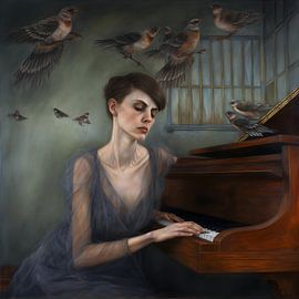 The Piano Player by Heike Hultsch