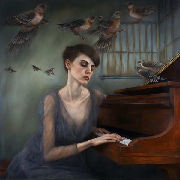 Die Klavierspielerin von Heike Hultsch