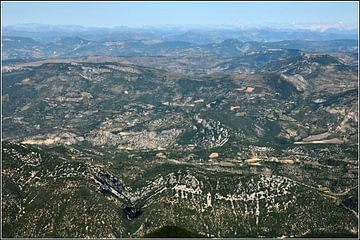 Posters voor de wereld: zicht vanaf de Mont Ventoux van Jac Nooijens