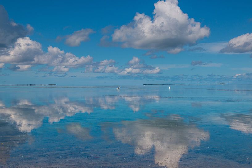 Wolken spiegeling in water par Michèle Huge