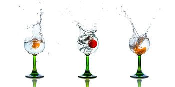 Spritzer im Weinglas | Triptychon