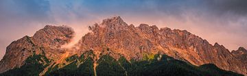 Panoramic photo of the Bavarian Alps