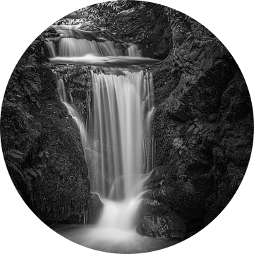 Geroldsauer waterval in zwart-wit van Henk Meijer Photography