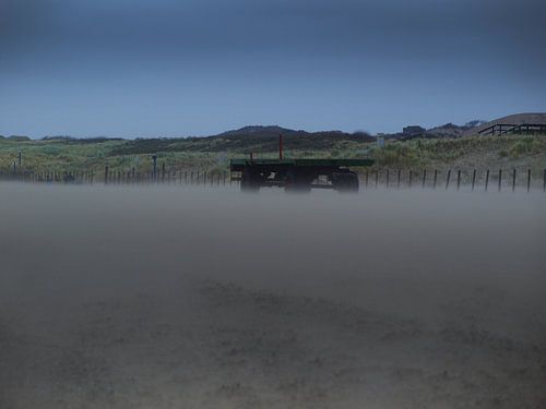 Kar op strand
