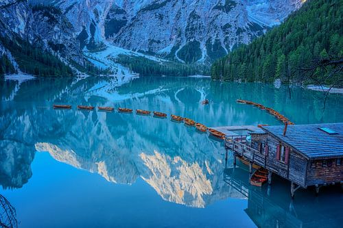 Lago di Braies / Pragser Wildsee in de Dolomieten