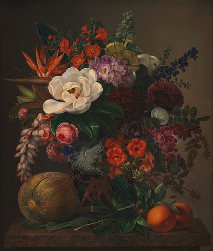 Bloemen in een vaas, Johan Laurentz Jensen
