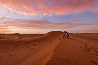 Watching the Sunrise - Merzouga Desert, Morocco