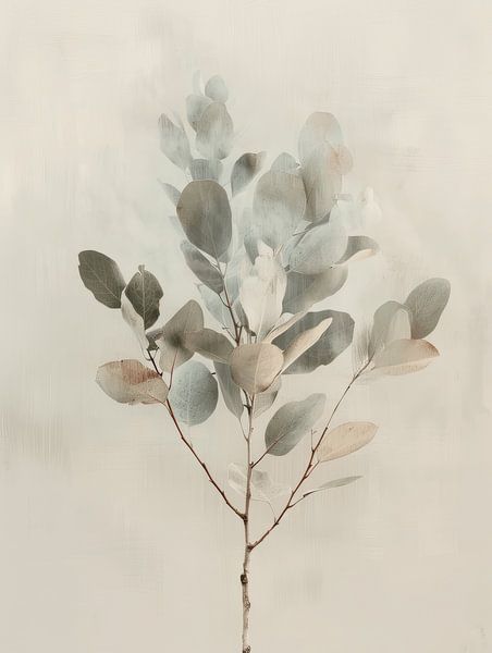 Botanisch minimalisme, wabi-sabi van Japandi Art Studio