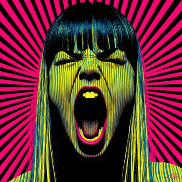 Neon Scream Burst van byRenzo