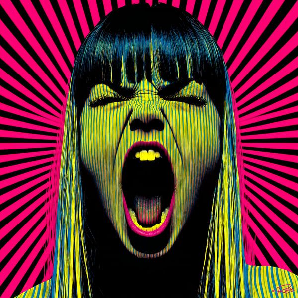 Neon Scream Burst by byRenzo