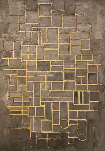 Piet Mondrian's Composition No IV in nieuw jasje Nr. 2
