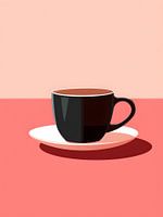 Abstract kopje koffie V1