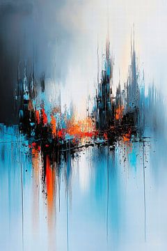 Colourful abstraction - dynamic play by Poster Art Shop