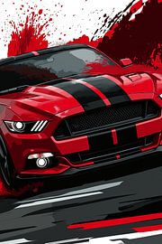 Scarlet Speed Mustang von John Dan