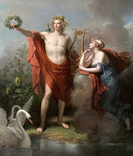 Charles Meynier,Apollo, God van Licht, Eloquence, Poëzie en de 