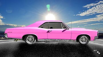 Pontiac GTO 1967 in roze van aRi F. Huber