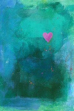 Little pink heart by Karen Kaspar